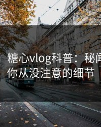 【爆料】糖心vlog科普：秘闻背后7个你从没注意的细节