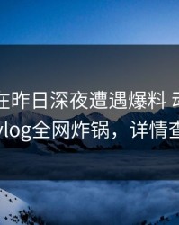 当事人在昨日深夜遭遇爆料 动情，糖心vlog全网炸锅，详情查看